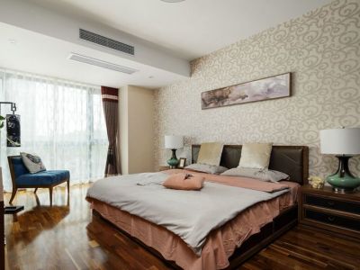 汉中中交滨江国际127平米三居室现代风格装修案例