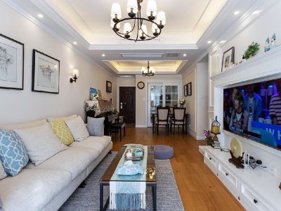 国风美唐-120㎡-美式风效果图