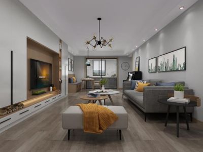 曦和中央公园-139㎡-北欧风效果图