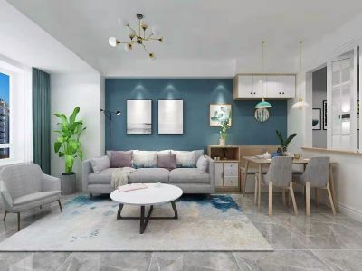 龙腾御锦-94㎡-简约风效果图