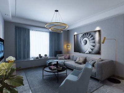 东城一品-85㎡-现代风效果图