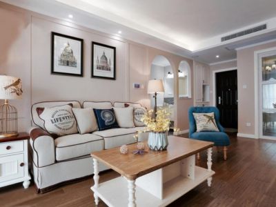 恒昌苏园丰景·乐活街-126㎡-美式风效果图