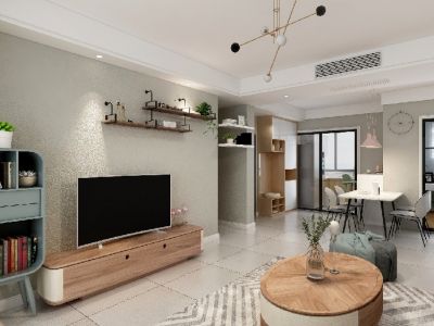 灵岩南路-126㎡-现代风效果图