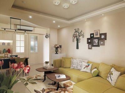 龙樾-93㎡-现代风效果图