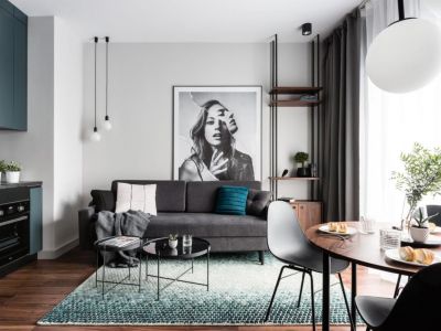 渭南富力城-124㎡-北欧风效果图