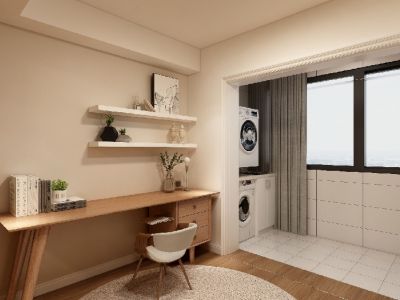 沿海鉴筑-98㎡-简约风效果图