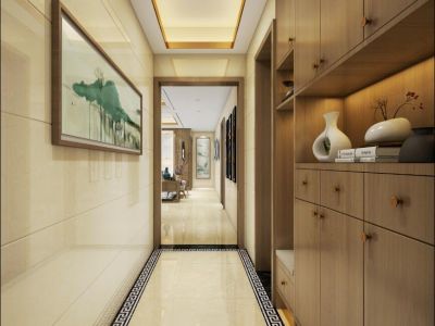 博雅花园-148㎡-新中式风效果图