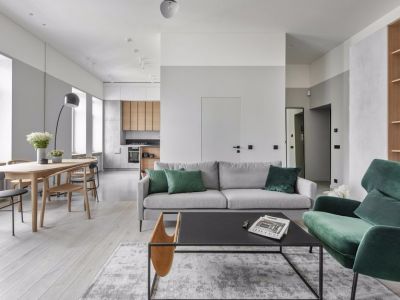 星海壹景-90㎡-简约风效果图