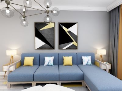 远洋荣域-114㎡-现代风效果图