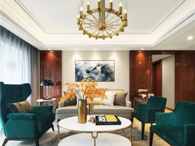 御澜山-127㎡-现代风效果图