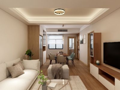 浦发檀府-98㎡-现代风效果图