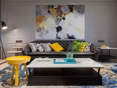 南湖逸家-88㎡-混搭风效果图