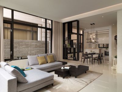 保利拉斐公馆-85㎡-混搭风效果图