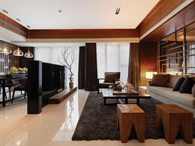 燕楠国际-112㎡-混搭风效果图