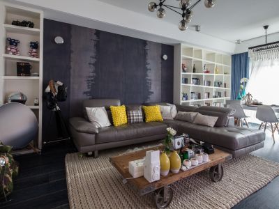 颐和翡翠府-82㎡-混搭风效果图