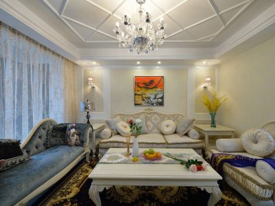 滨江和城-98㎡-欧式风效果图