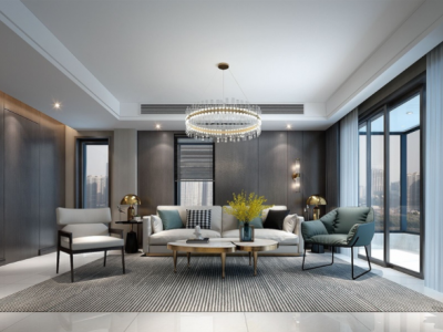 绿地城-179㎡-现代风效果图