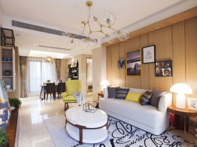 建邦华庭-90㎡-现代风效果图