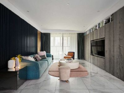 福明家园-130㎡-混搭风效果图