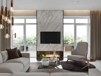 景瑞望府-126㎡-现代风效果图