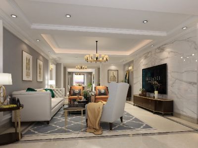 金科星辰-171㎡-美式风效果图