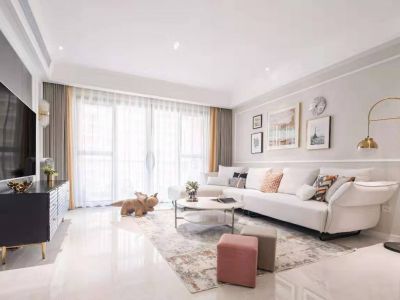 西仲花园-118㎡-美式风效果图