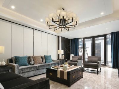 金隅和府-136㎡-新中式风效果图