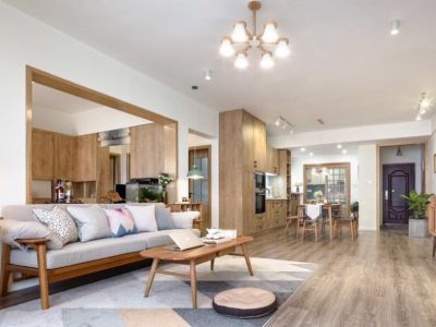 东环瑞府-90㎡-日式风效果图