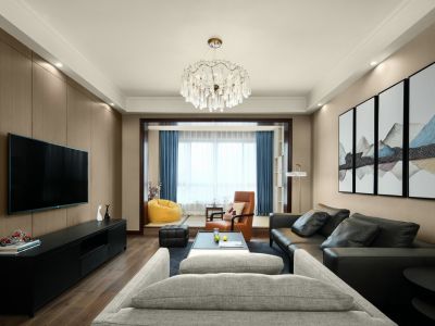 凯景花园-122㎡-简约风效果图