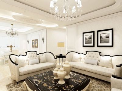 保利叶语-93㎡-欧式风效果图