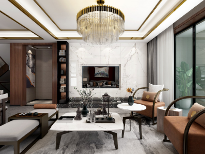 世园悦府-85㎡-现代风效果图