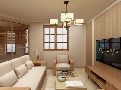 世园悦府-90㎡-日式风效果图