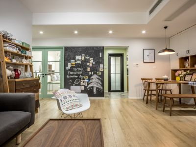 中铁马家公馆-95㎡-简约风效果图