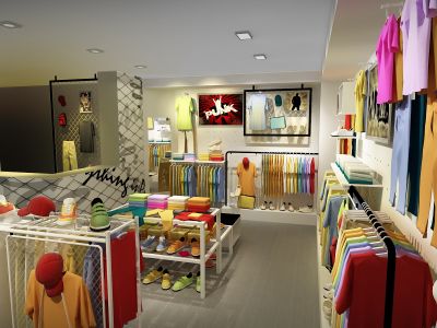 专卖店-78㎡-现代风效果图