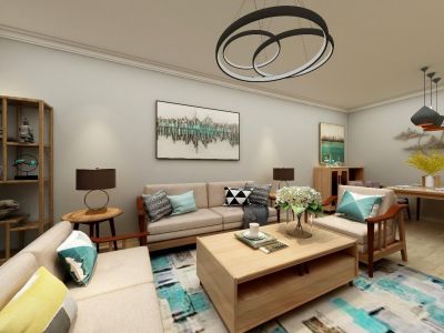 保利中航城-115㎡-中式风效果图