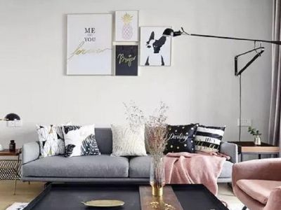 金港一号-102㎡-北欧风效果图