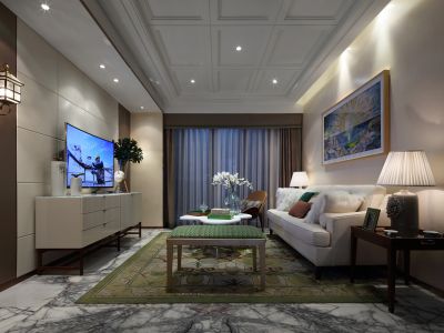 丰汇园-124㎡-现代风效果图