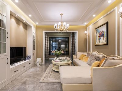 国兴家园-126㎡-欧式风效果图