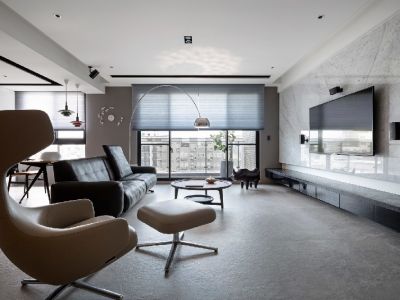 绿地新里城-90㎡-现代风效果图