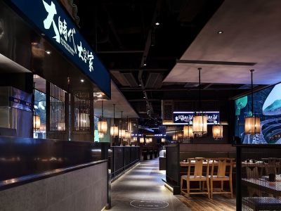 客家餐厅-500㎡-混搭风效果图