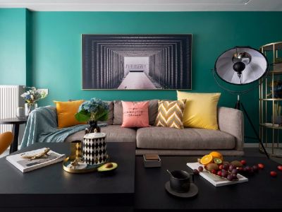 华业玫瑰东方II期-104㎡-现代风效果图