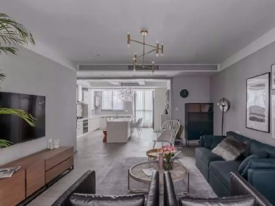 国合中山海悦-139㎡-现代风效果图