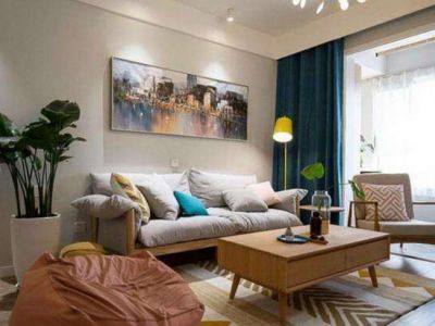 乾豪·欢乐颂-129㎡-北欧风效果图