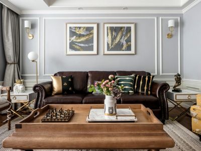 水景公寓-138㎡-美式风效果图