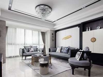 广利海星阳光 -127㎡-现代风效果图