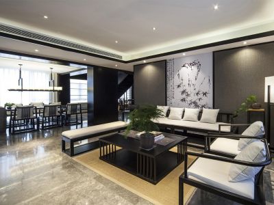 安泰华庭 -141㎡-中式风效果图