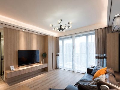 万象首府-85㎡-现代风效果图