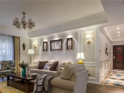 首创禧悦大境-125㎡-美式风效果图