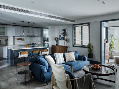 黎明生活坊-89㎡-混搭风效果图