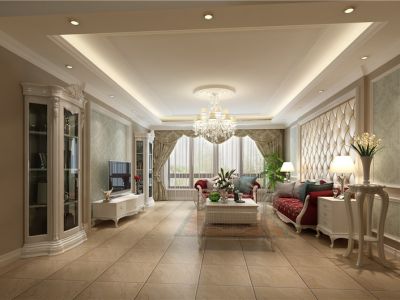 福熙大道-170㎡-美式风效果图